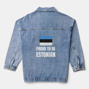 Chaqueta Vaquera Orgulloso de ser estonio