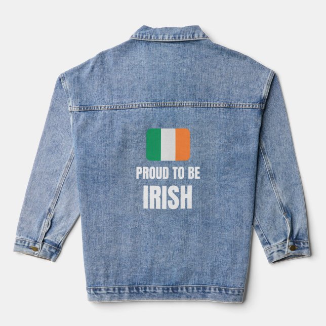 Chaqueta Vaquera Orgulloso de ser irlandés (Reverso )