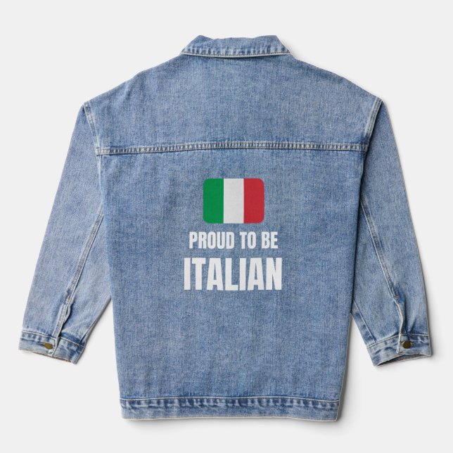 Chaqueta Vaquera Orgulloso de ser italiano (Reverso )