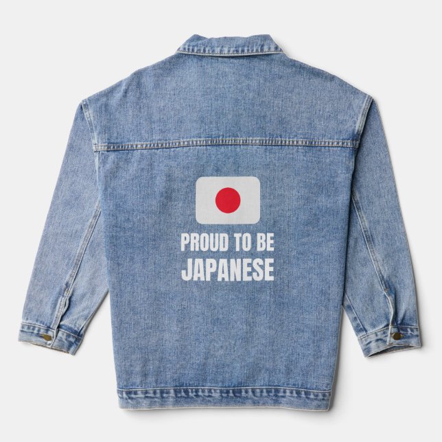 Chaqueta Vaquera Orgulloso de ser japonés (Reverso )