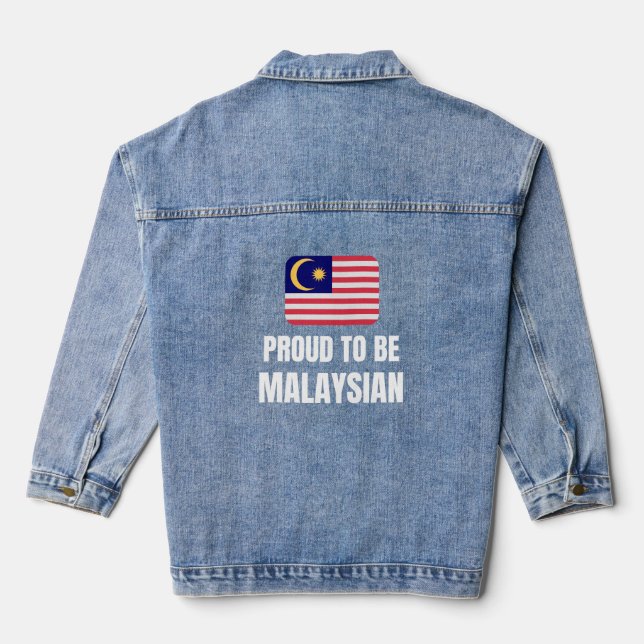 Chaqueta Vaquera Orgulloso de ser malayo (Reverso )