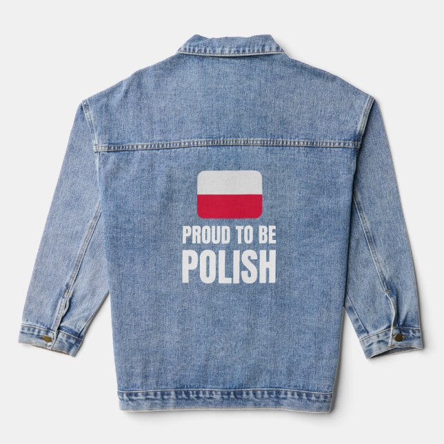 Chaqueta Vaquera Orgulloso de ser polaco (Reverso )