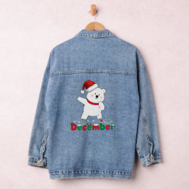 Chaqueta Vaquera Oso polar sintiéndose alegre.