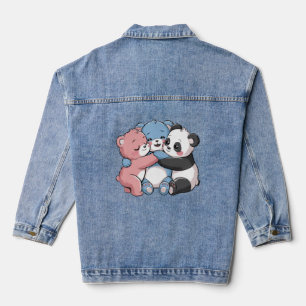 Chaqueta Vaquera Osos de peluche con panda