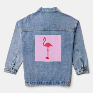 Chaqueta Vaquera Pájaro Flamingo Rosa-64305