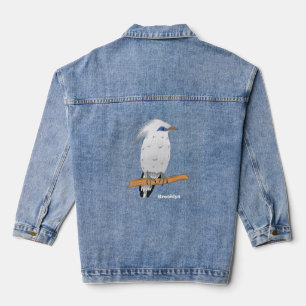 Chaqueta Vaquera Pájaro tropical exótico de Bali Mina