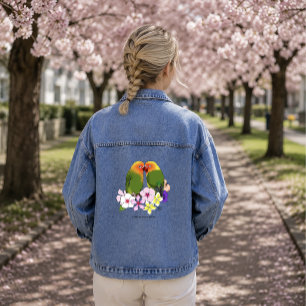 Chaqueta Vaquera Pájaros del Amor Flores Tropicales