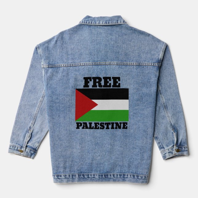 Chaqueta Vaquera Palestina libre (Reverso )