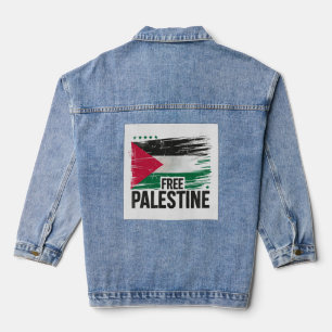 Chaqueta Vaquera Palestina Libre apoya a Palestina