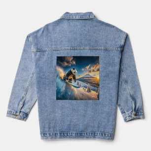 Chaqueta Vaquera Panda Snowboard Design de Rich AMeN Gill