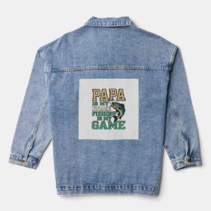 Chaqueta Vaquera Papa La Pesca Es Mi Juego Diseño De Camiseta De Pe