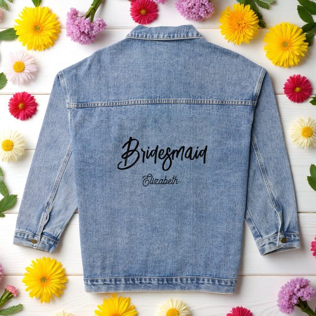 Chaqueta vaquera para dama de honor, boda, fiesta  (Subido por el creador)