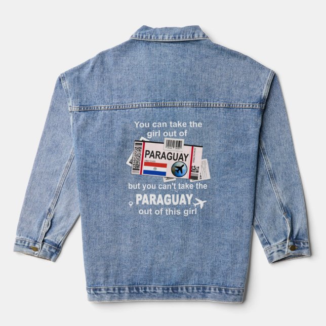 Chaqueta Vaquera Paraguay Pase de abordaje Paraguay Chica Paraguay (Reverso )