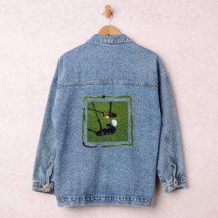 Chaqueta Vaquera Parando En Golf, Damas Denim Jacket