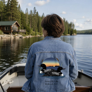 Chaqueta Vaquera Pareja de somormujos del lago Butterfield