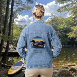 Chaqueta Vaquera Pareja de somormujos del lago Butterfield