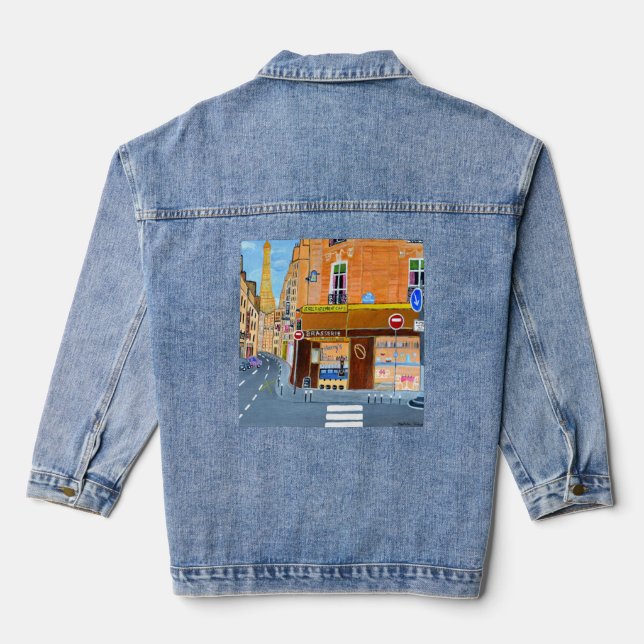 Chaqueta Vaquera París, Francia Denim Jacket (Reverso )