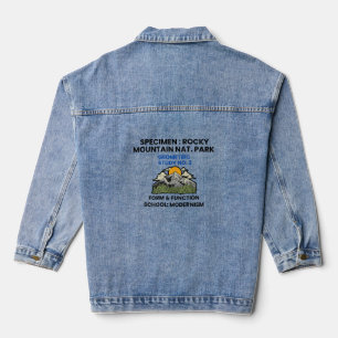 Chaqueta Vaquera Parque Nacional Montañas Rocosas Espécimen Retro