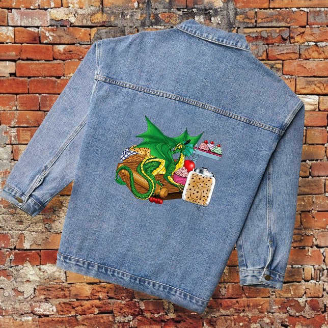 Chaqueta Vaquera Pastel de Dragón Verde (Subido por el creador)