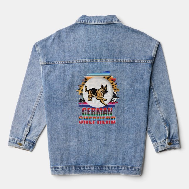 Chaqueta Vaquera Pastor alemán (Reverso )