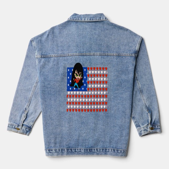 Chaqueta Vaquera Patriotic Heart Hero (Reverso )