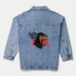 Chaqueta Vaquera Patriotic Rottweiler