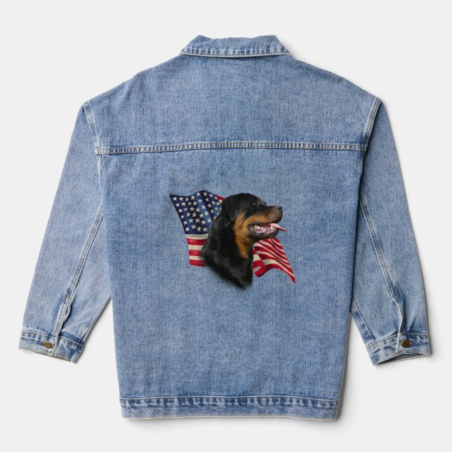 Chaqueta Vaquera Patriotic Rottweiler (Reverso )