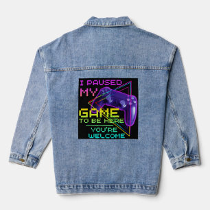 CHAQUETA VAQUERA PAUSÉ MI JUEGO PARA ESTAR AQUÍ DE NADA 