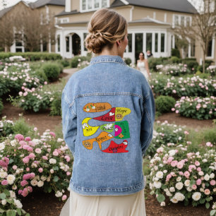 Chaqueta Vaquera Paz, alegría y amor