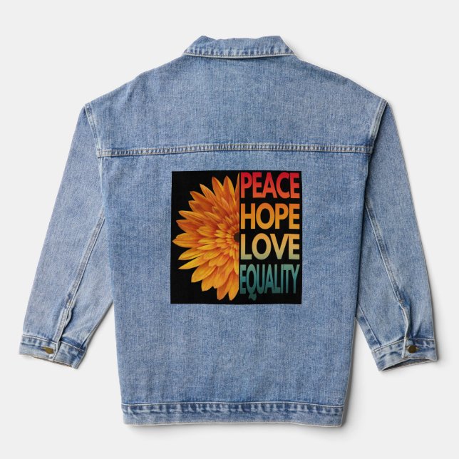 CHAQUETA VAQUERA PAZ AMOR ESPERANZA IGUALDAD (Reverso )