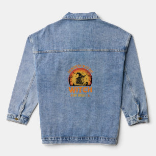 Chaqueta Vaquera Peluquera De Día Bruja De Noche Diseño De Hallowee