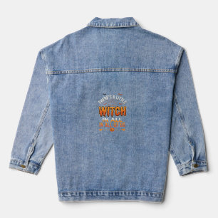 Chaqueta Vaquera Pequeña Bruja Diseño de Tipografía de Bruja de Hal
