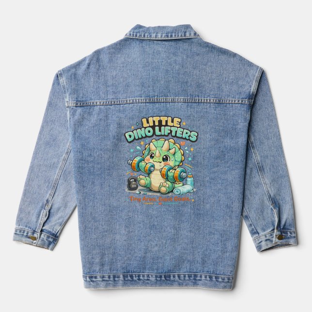 Chaqueta Vaquera Pequeños Elevadores de Dino 8KG | Brazos Pequeños  (Reverso )