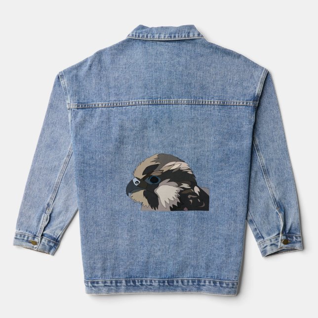 Chaqueta Vaquera Peregrine Falcon Bird Art (Reverso )