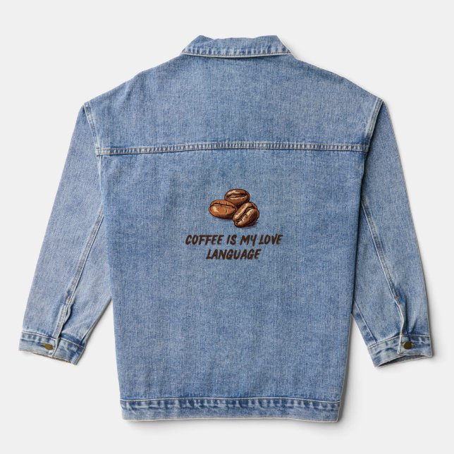 Chaqueta Vaquera Pero el primer café | Coffee divertido Lover T-Shi (Reverso )