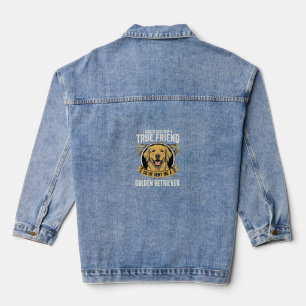 Chaqueta Vaquera Perro amigo verdadero Retriever Dorado