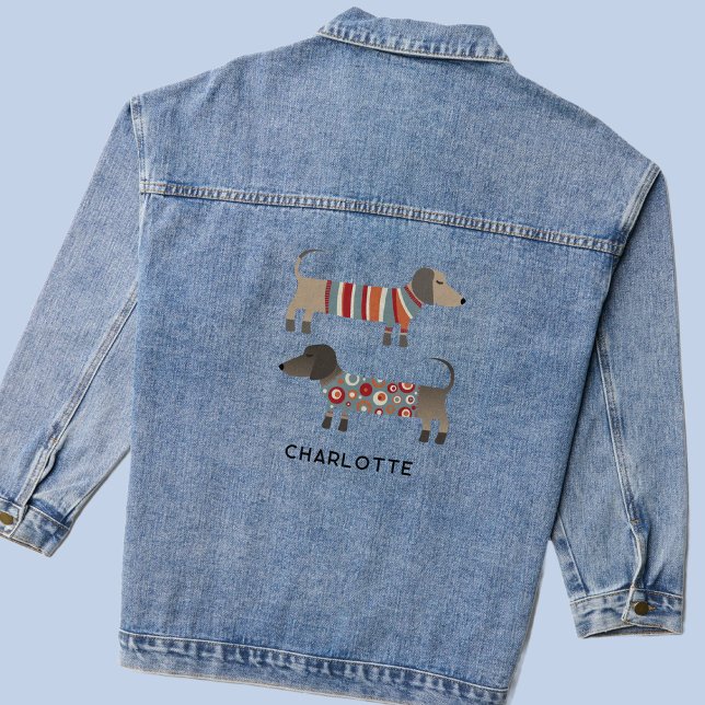 Chaqueta Vaquera Perro de Dachshund Personalizado (Subido por el creador)