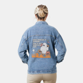 Chaqueta Vaquera Perro de servicio de Halloween