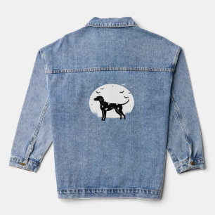 Chaqueta Vaquera Perro Doberman Pinscher - Silhouette de luna de Ha