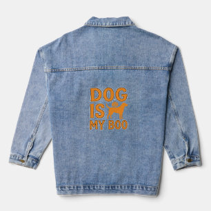 Chaqueta Vaquera Perro Es Mi Boo Halloween Perro