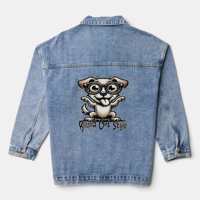 Chaqueta Vaquera Perro fuera de servicio (Reverso )