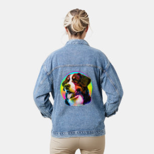 CHAQUETA VAQUERA PERRO GENIAL ARCOÍRIS COLORIDO