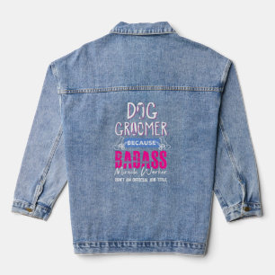 Chaqueta Vaquera Perro Groomer Shirt Gracioso Perro Grooming Cita a