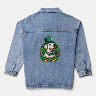 Chaqueta Vaquera Perro lindo del Día de San Patricio