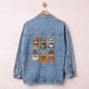 Chaqueta Vaquera Perros galeses de moda Corgi