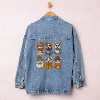 Chaqueta Vaquera Perros galeses de moda Corgi