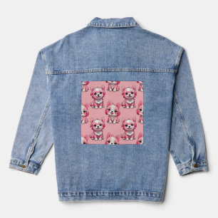 Chaqueta Vaquera Perros rosados lindos