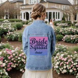 Chaqueta Vaquera Personalizable Bride Squad