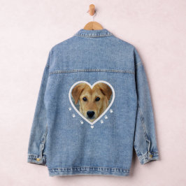 Chaqueta Vaquera Personalizable Dog Heart Denim Jacket
