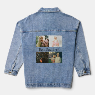 Chaqueta Vaquera Personalizado 4 Mejor Collage de fotos